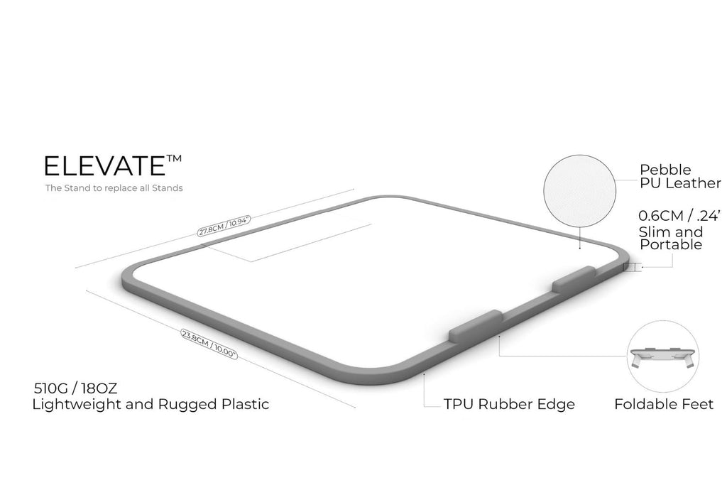 ELEVATE STAND FOR MACBOOK AND IPAD - WHITE