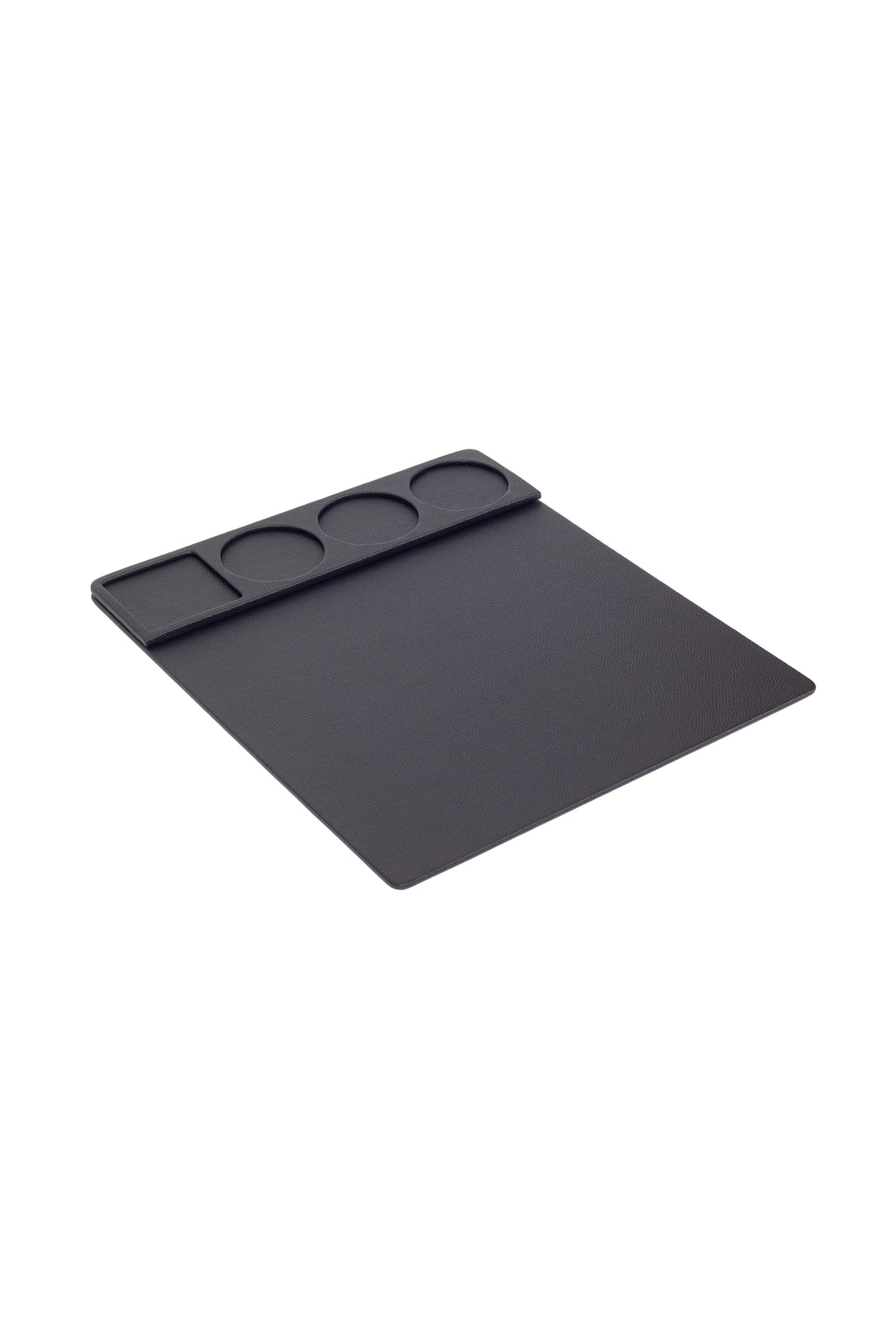 Black Faux Leather Conference Desk Pad Set - 38 x 44 cm