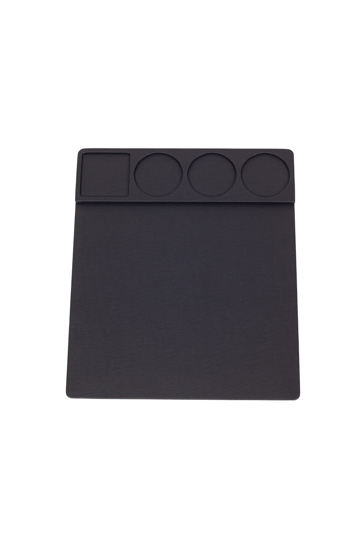 Black Faux Leather Conference Desk Pad Set - 38 x 44 cm