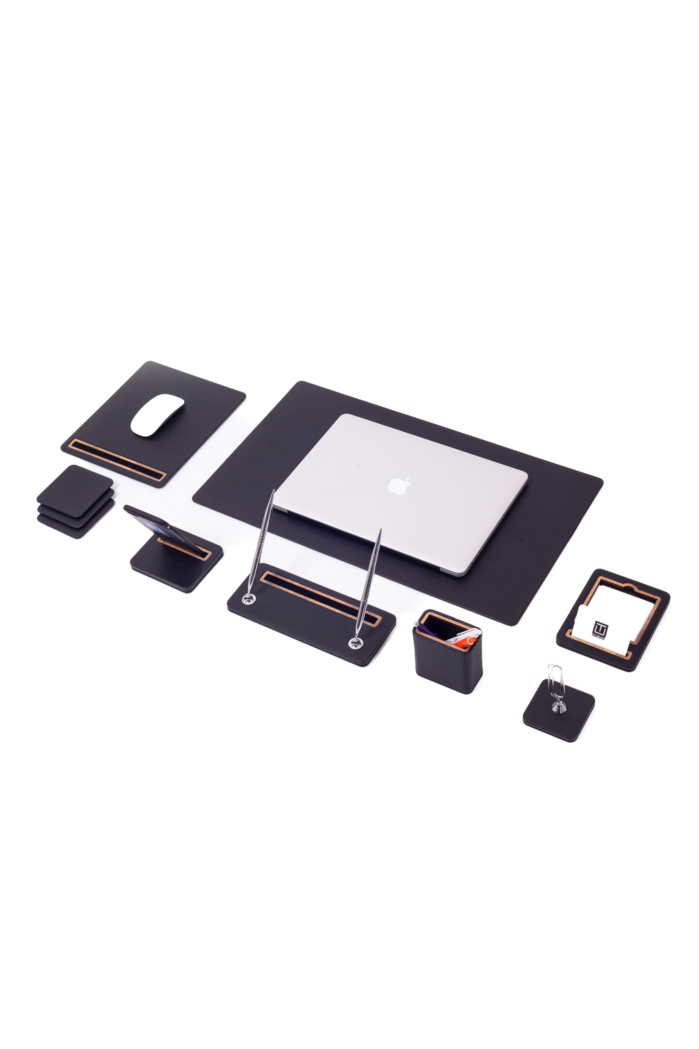 Pera Leather Desk Set 8 Pieces