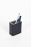 Desktop Croco Chrome Detailed Leather Pen Holder