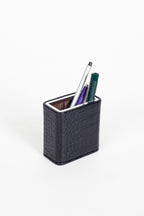 Desktop Croco Chrome Detailed Leather Pen Holder