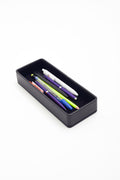 Felix Desktop Leather Horizontal Pencil Holder Black