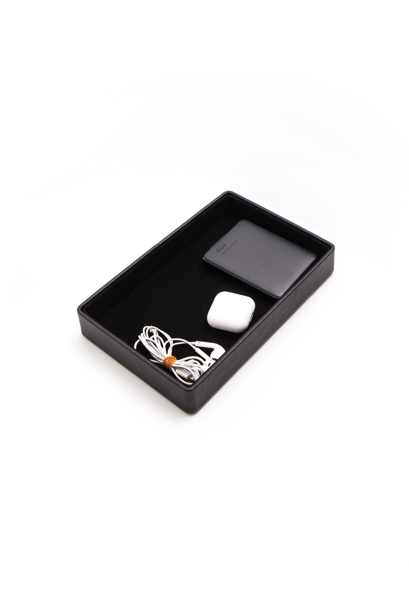 Felix Oganizer Leather Black Accessory Box