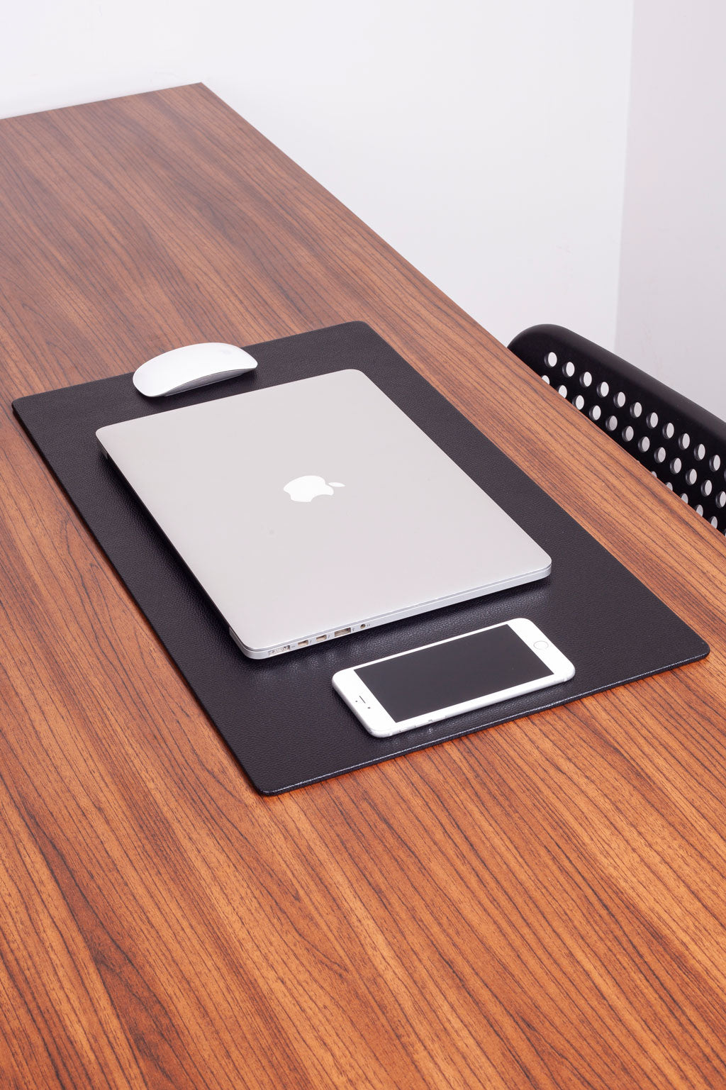 Leather Desk Desk Black 60x35cm