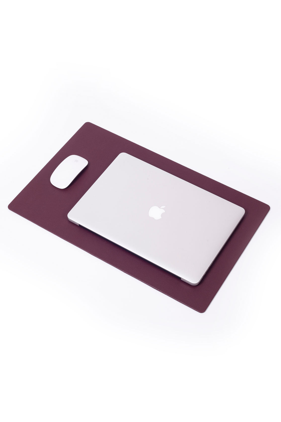 Leather Desk Desk Claret Red 60x35cm