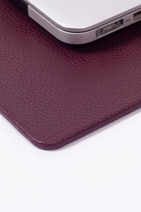 Leather Desk Desk Claret Red 60x35cm