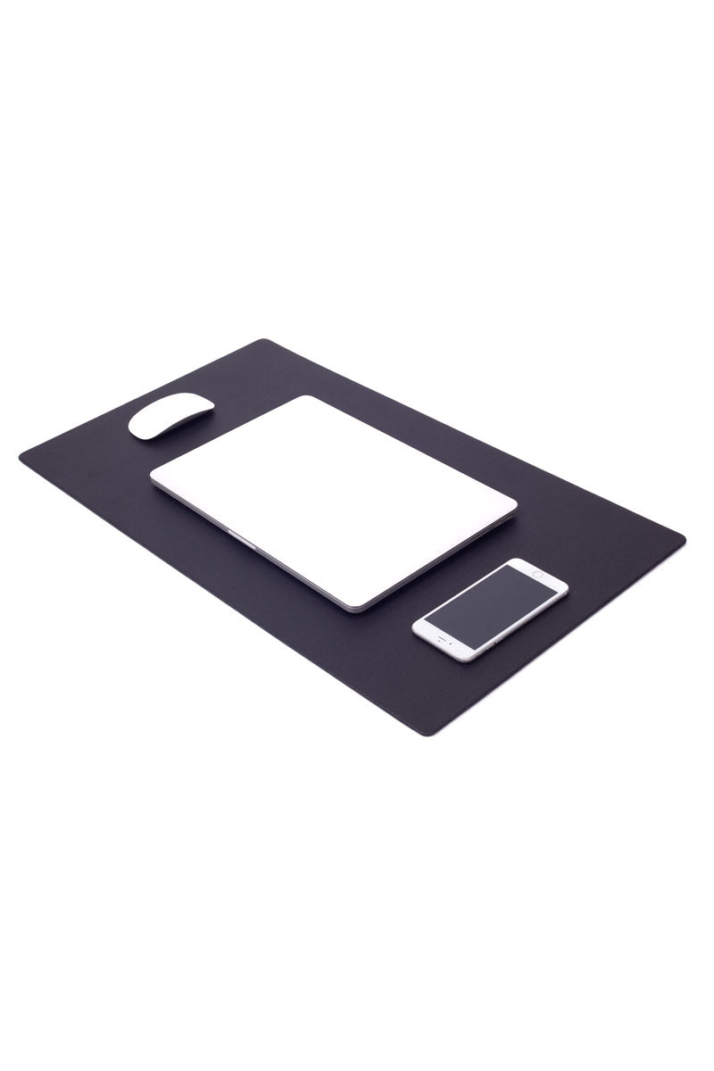 Leather Desk Desk Black 70x40cm