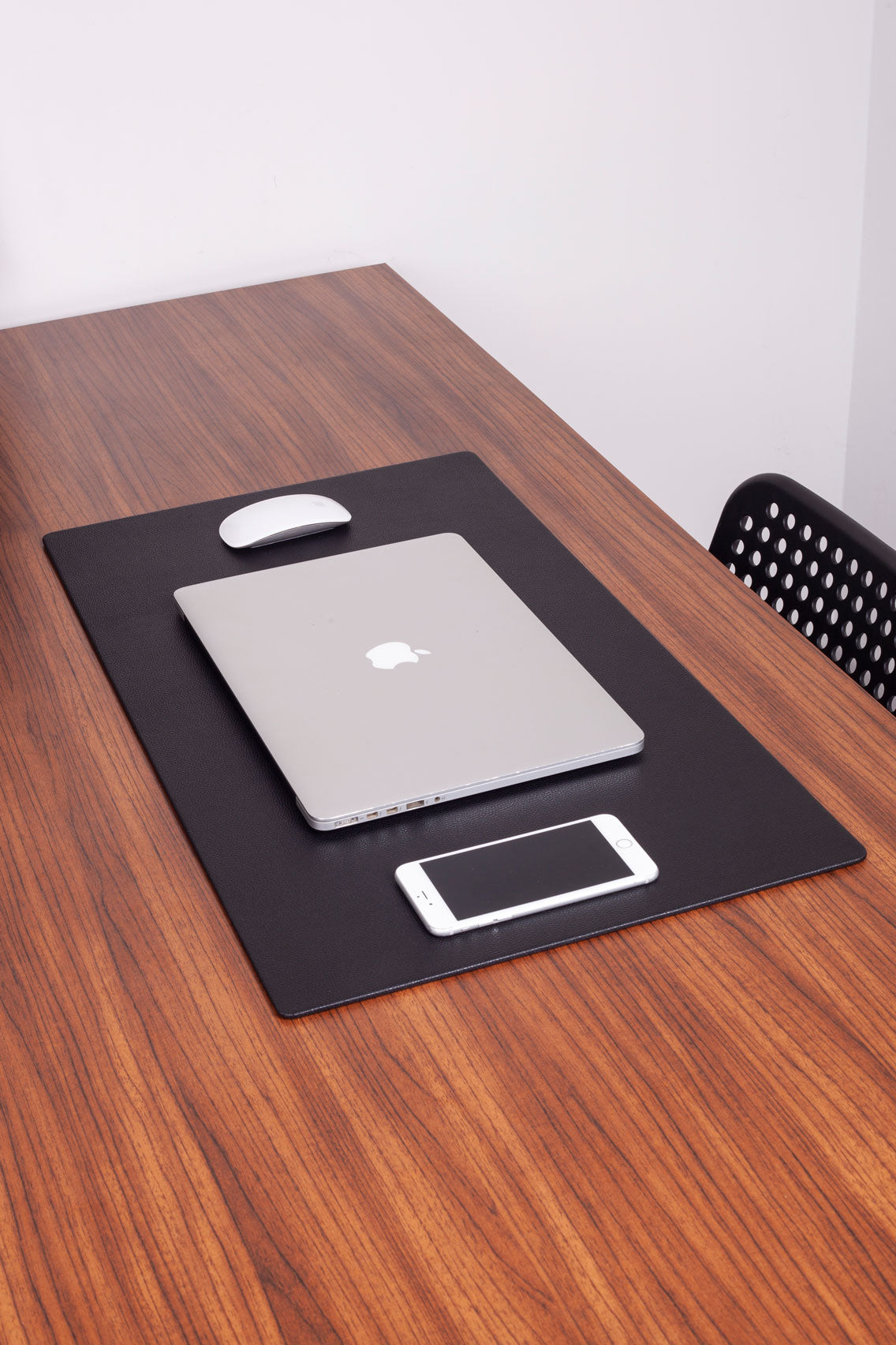 Leather Desk Desk Black 70x40cm