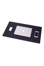 Leather Desk Desk Black 80x45cm