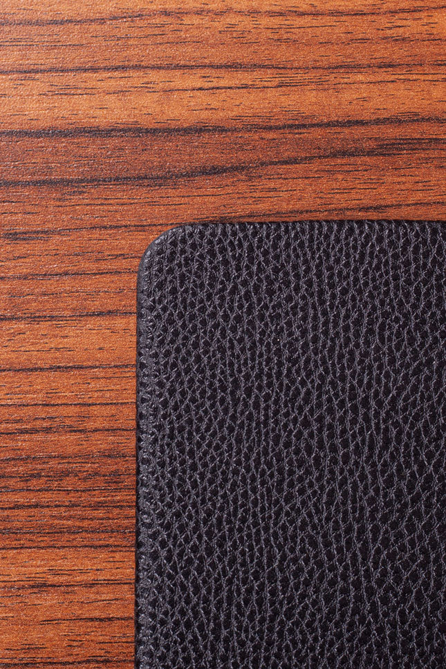 Leather Desk Desk Black 80x45cm