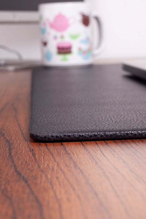 Leather Desk Desk Black 90x50cm