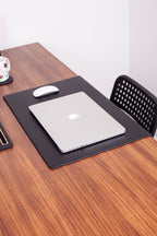 Leather Desk Mat with Black Edge Protection 60x40cm