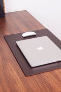 Leather Desk Mat Brown With Edge Protection 60x40cm