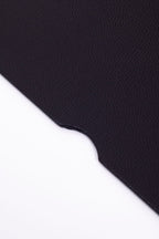 Leather Covered Desk Desk Black Wood Detail 50x35cm