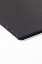 Leather Covered Desk Desk Black Wood Detail 60x40cm