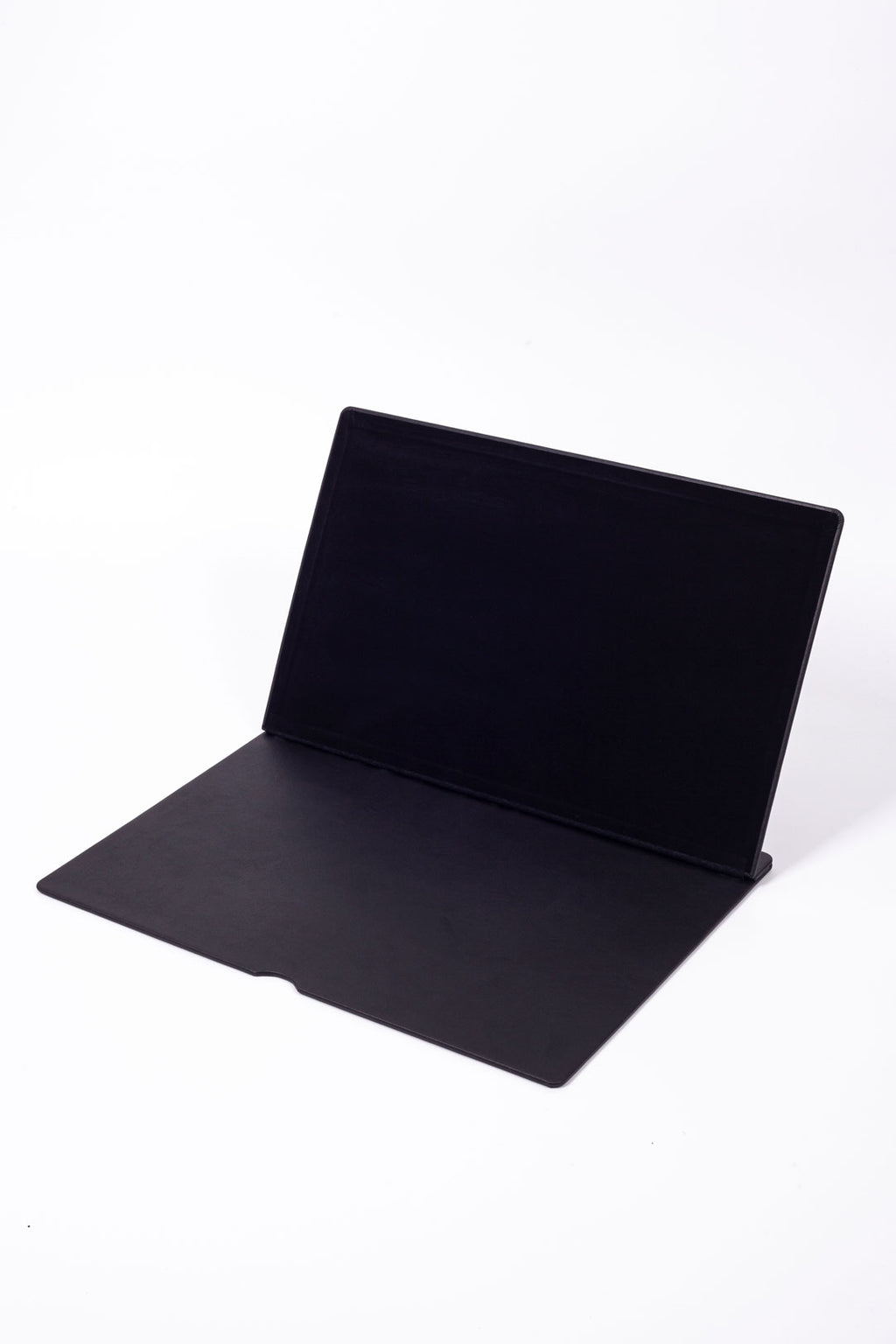 Leather Covered Desk Desk Black Gold Detailed 50x35cm