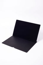 Leather Covered Desk Desk Black Gold Detailed 50x35cm