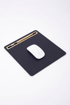 Leather Mousepad Black Gold Detailed