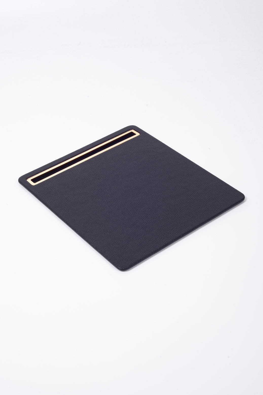 Leather Mousepad Black Gold Detailed