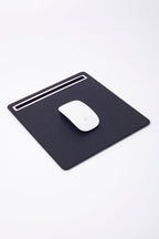 Leather Mousepad Black Chrome Detailed