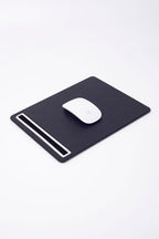 Leather Mousepad Black Chrome Detailed