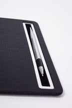 Leather Mousepad Black Chrome Detailed