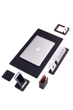 Rigel Leather Desk Set 6 Pieces with Desk Nameplate