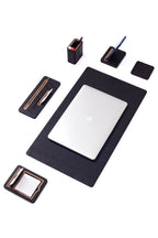 Sirus Leather Desk Set 6 Pieces with Desk Nameplate