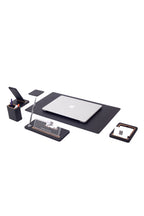 Cavalli Leather Desk Set 6 Pieces Desk with Nameplate