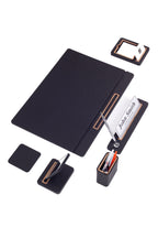 Lincoln Leather Desk Set 6 Piece Covered Model