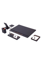 Porto Leather Desk Set 6 Piece Covered Model