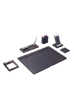Porto Leather Desk Set 6 Piece Covered Model