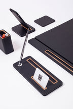 Porto Leather Desk Set 6 Piece Covered Model