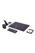 Pera Leather Desk Set 6 Piece Covered Model