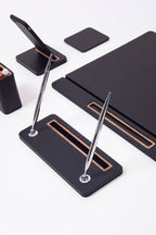 Pera Leather Desk Set 6 Piece Covered Model