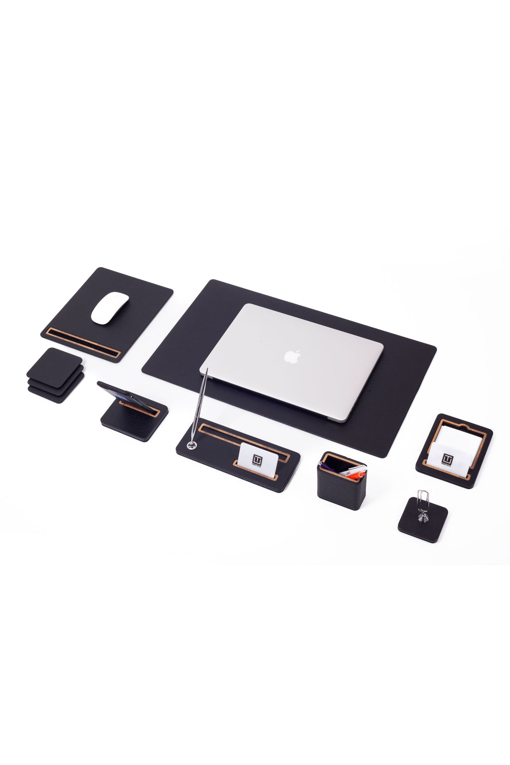 Porto Leather Desk Set 8 Pieces