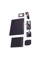 Porto Leather Desk Set 8 Piece Covered Model