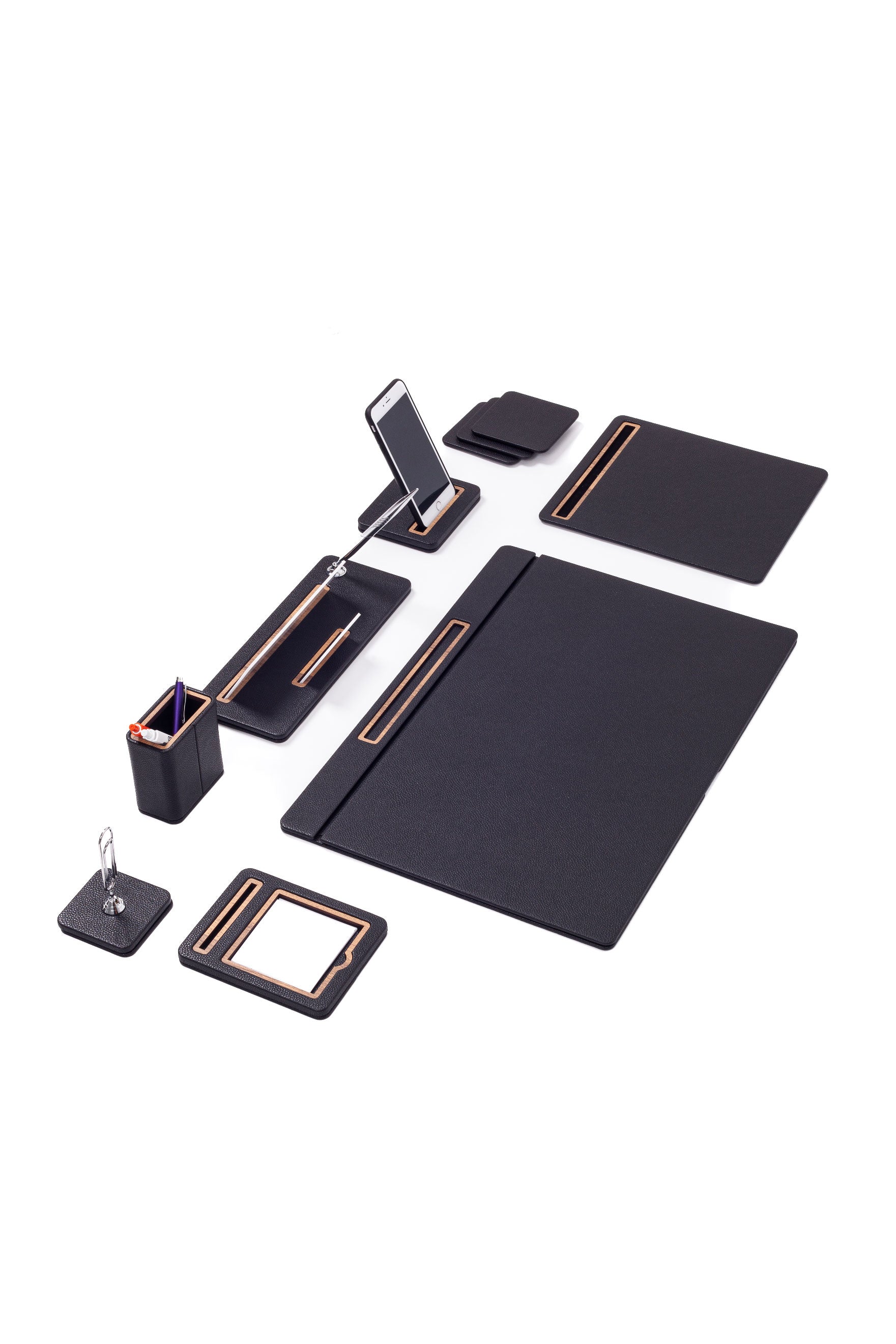 Cavalli Leather Desk Set 8 Piece Cover Model