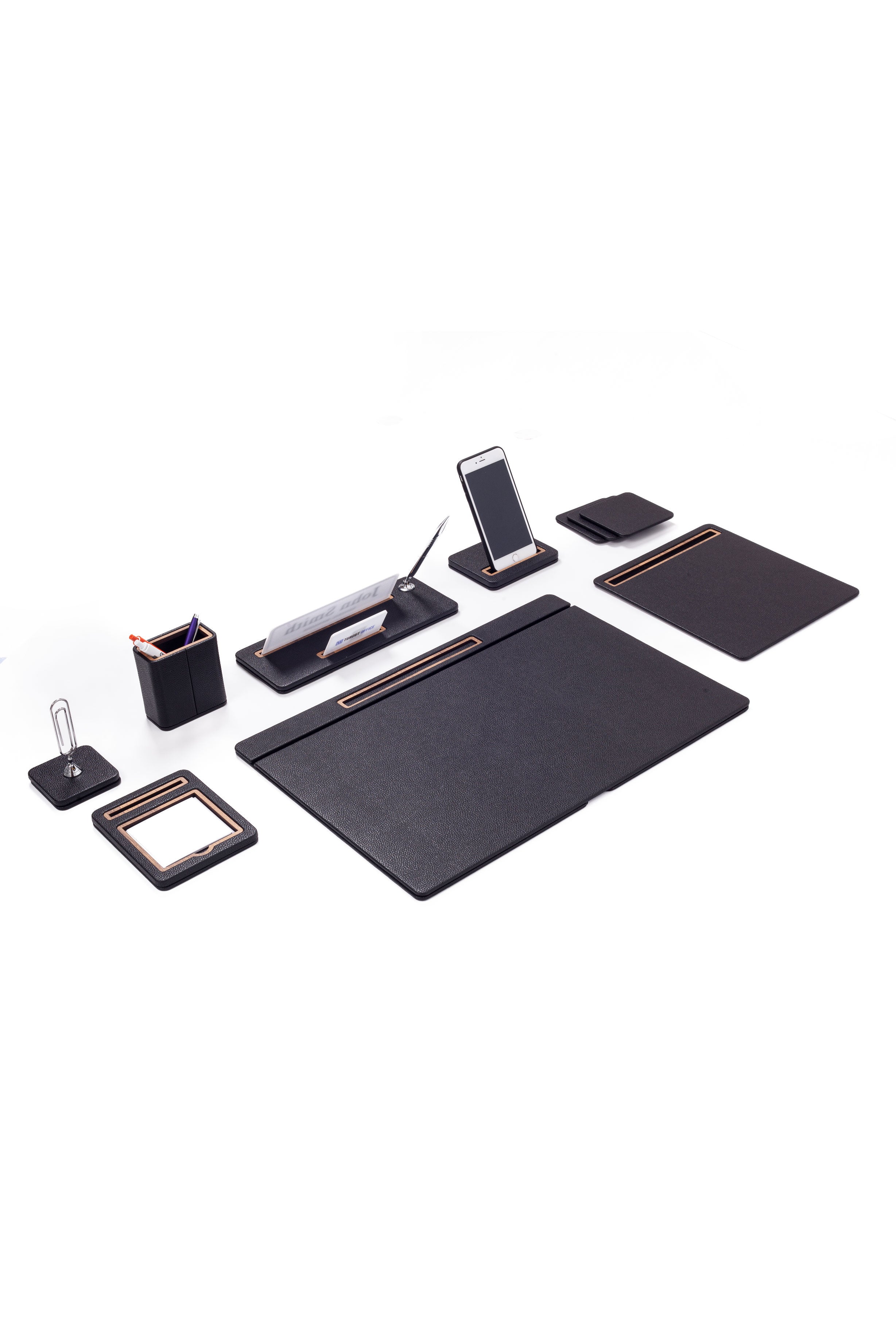 Cavalli Leather Desk Set 8 Piece Cover Model