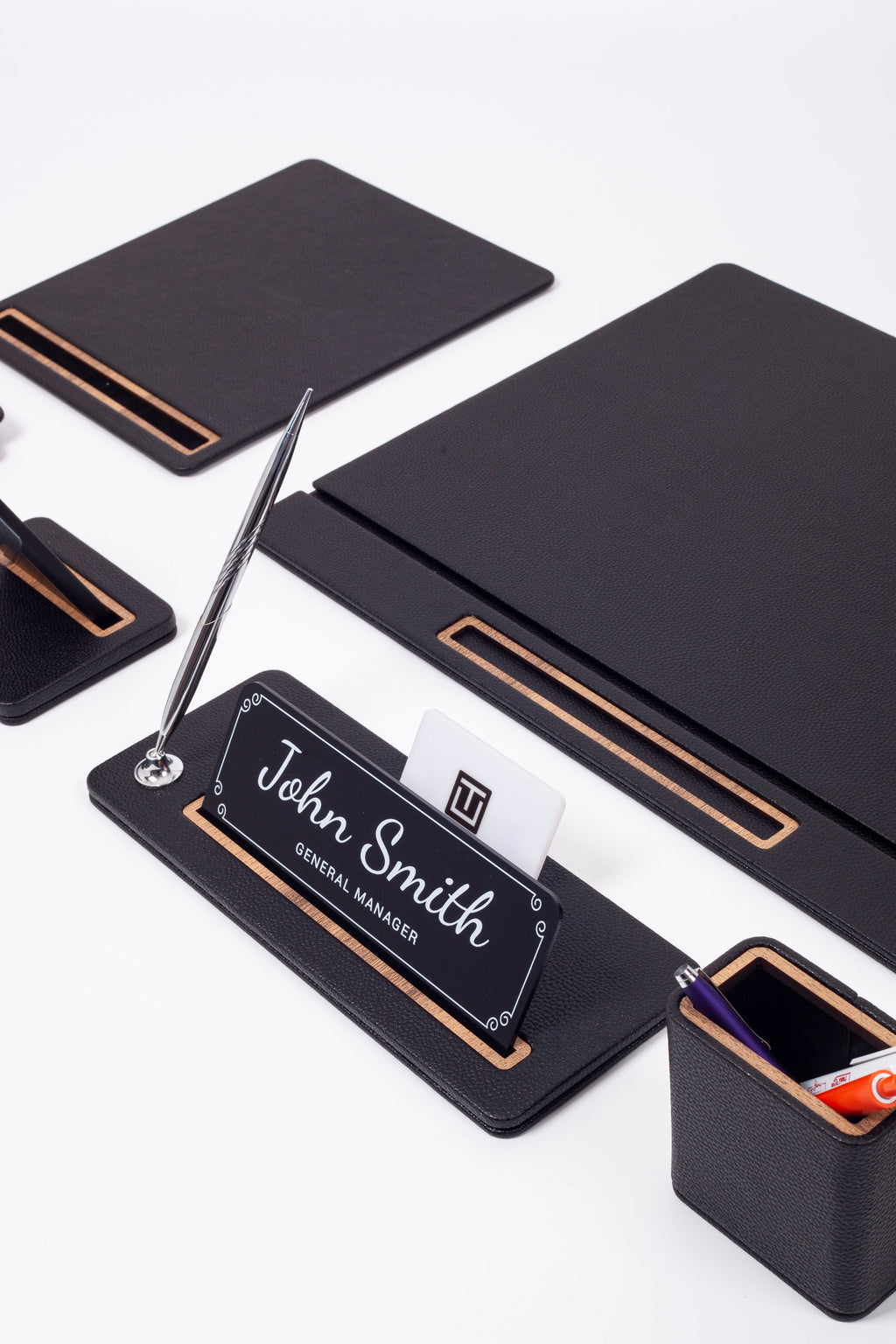 Cavalli Leather Desk Set 8 Piece Cover Model