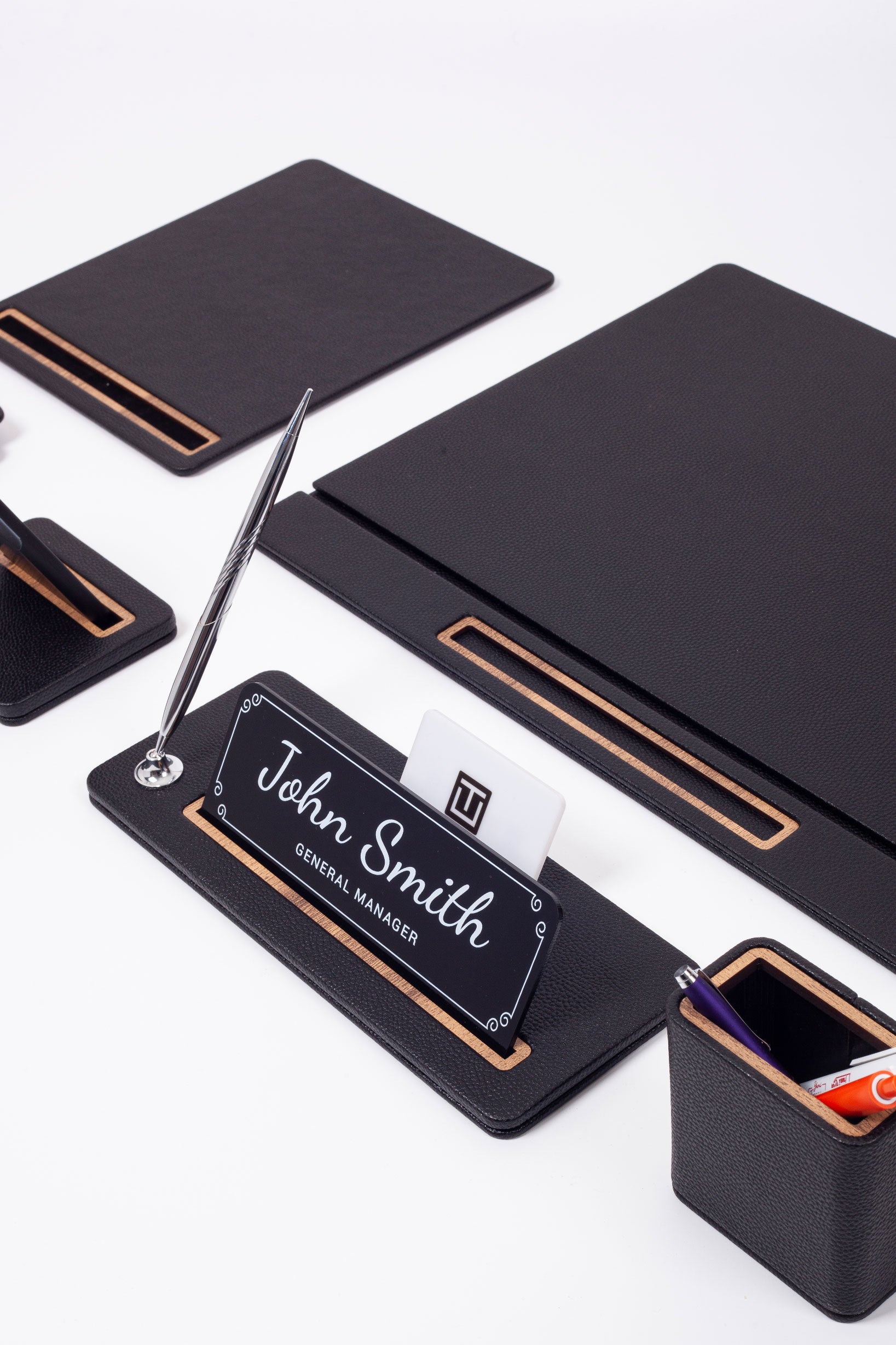 Cavalli Leather Desk Set 8 Piece Cover Model