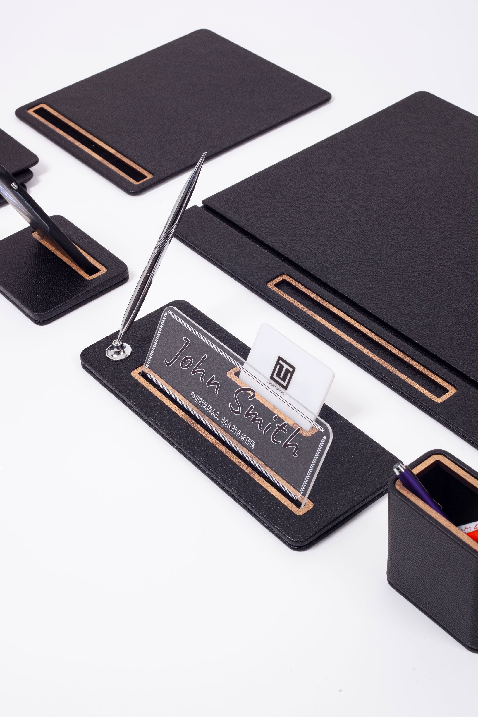 Cavalli Leather Desk Set 8 Piece Cover Model