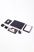 Royal Leather Desk Set 7 Piece Covered Model