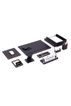 Capella Leather Desk Set 11 Pcs. Cover Model With Double Document Shelf