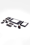 Pera Leather Desk Set 10 Pieces Single Document Rack