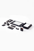 Pera Leather Desk Set 11 Pieces With Double Document Shelf