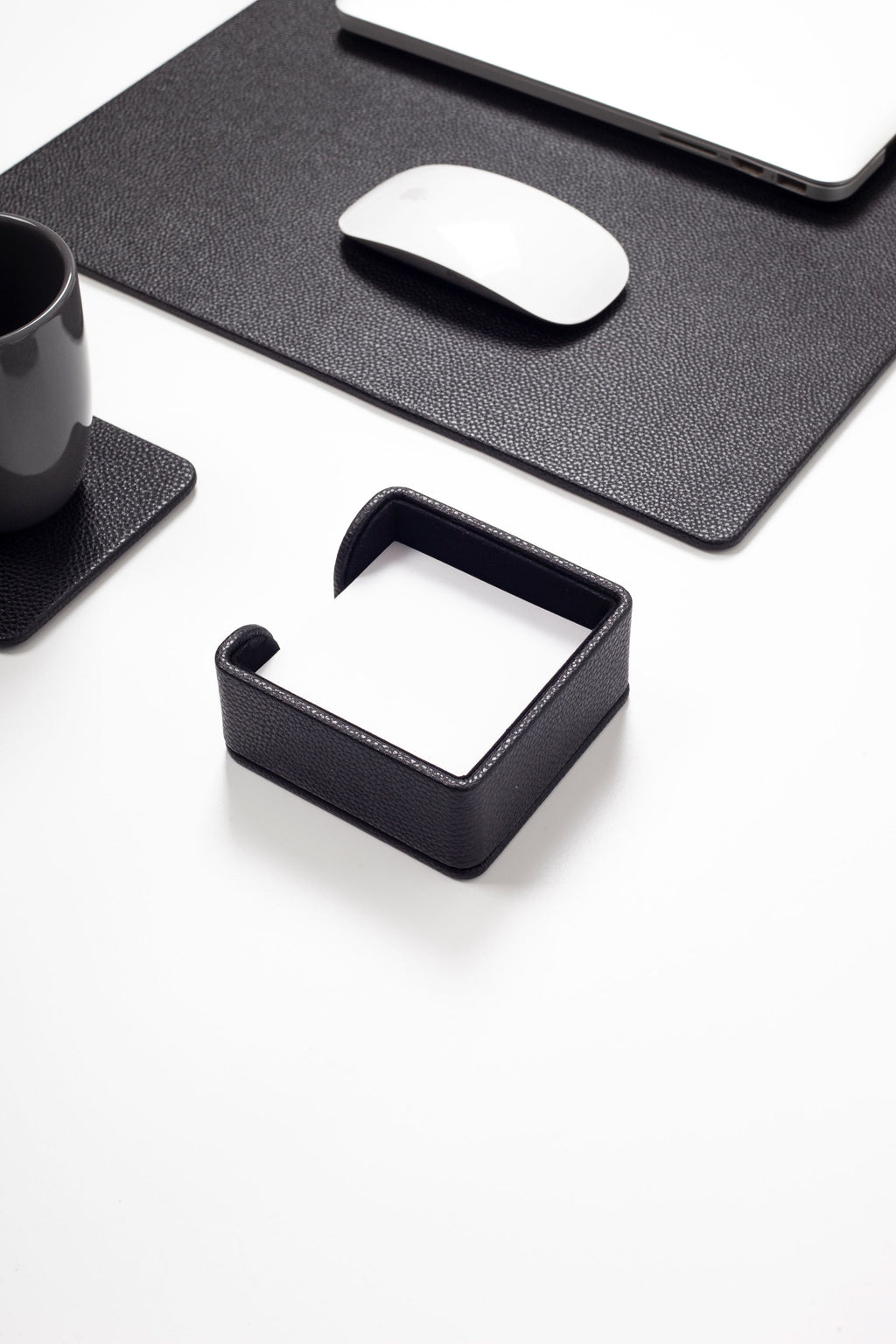 Felix Plus Leather Desk Set Black 7 Pcs