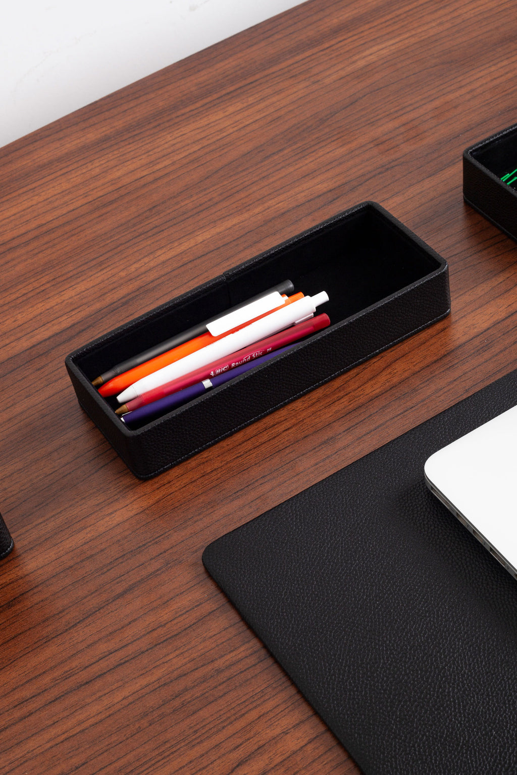 Felix Edge Leather Desk Set Black 8 Pcs