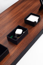 Felix Edge Leather Desk Set Black 8 Pcs